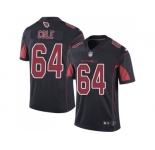 Nike Arizona Cardinals #64 Mason Cole Black Men Stitched NFL Limited Rush Jersey