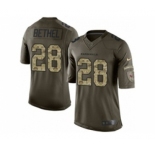 nike nfl jerseys arizona cardinals #28 bethel army green[nike Limited Salute To Service]