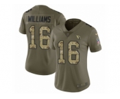 Women Nike Arizona Cardinals #16 Chad Williams Limited Olive Camo 2017 Salute to Service NFL Jersey