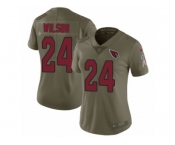Women Nike Arizona Cardinals #24 Adrian Wilson Limited Olive 2017 Salute to Service NFL Jersey