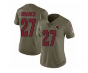 Women Nike Arizona Cardinals #27 Tyvon Branch Limited Olive 2017 Salute to Service NFL Jersey