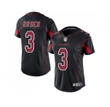 Women Nike Arizona Cardinals #3 Josh Rosen Black Stitched NFL Limited Rush Jersey