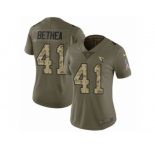 Women Nike Arizona Cardinals #41 Antoine Bethea Limited Olive Camo 2017 Salute to Service NFL Jersey