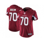 Women Nike Arizona Cardinals #70 Evan Boehm Red Team Color Vapor Untouchable Limited Player NFL Jerse