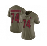 Women Nike Arizona Cardinals #74 D.J. Humphries Limited Olive 2017 Salute to Service NFL Jersey