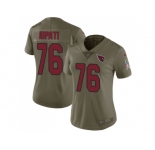 Women Nike Arizona Cardinals #76 Mike Iupati Olive Stitched NFL Limited 2017 Salute to Service Jersey