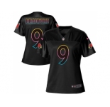 Women Nike Arizona Cardinals #9 Sam Bradford Black NFL Fashion Game Jersey