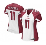 Women's Arizona Cardinals #11 Larry Fitzgerald Game White Football Jersey