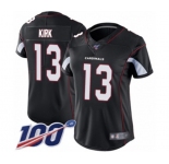 Women's Arizona Cardinals #13 Christian Kirk Black Alternate Vapor Untouchable Limited Player 100th Season Football Jersey