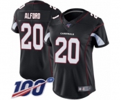 Women's Arizona Cardinals #20 Robert Alford Black Alternate Vapor Untouchable Limited Player 100th Season Football Jersey