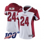 Women's Arizona Cardinals #24 Adrian Wilson White Vapor Untouchable Limited Player 100th Season Football Jersey