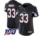 Women's Arizona Cardinals #33 Byron Murphy Black Alternate Vapor Untouchable Limited Player 100th Season Football Jersey