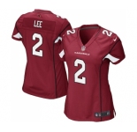 Women's Nike Arizona Cardinals #2 Andy Lee Game Red Team Color NFL Jersey
