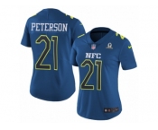 Women's Nike Arizona Cardinals #21 Patrick Peterson Limited Blue 2017 Pro Bowl NFL Jersey