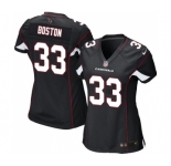 Women's Nike Arizona Cardinals #33 Tre Boston Game Black Alternate NFL Jersey