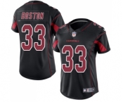 Women's Nike Arizona Cardinals #33 Tre Boston Limited Black Rush Vapor Untouchable NFL Jersey
