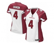 Women's Nike Arizona Cardinals #4 Phil Dawson Limited White NFL Jersey