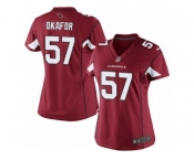 Women's Nike Arizona Cardinals #57 Alex Okafor Limited Red Team Color NFL Jersey