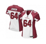 Women's Nike Arizona Cardinals #64 Dorian Johnson Limited White NFL Jersey