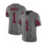 Youth Arizona Cardinals #1 Kyler Murray Limited Silver Inverted Legend Football Jersey