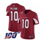 Youth Arizona Cardinals #10 Chad Williams Red Team Color Vapor Untouchable Limited Player 100th Season Football Jersey