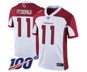 Youth Arizona Cardinals #11 Larry Fitzgerald White Vapor Untouchable Limited Player 100th Season Football Jersey