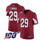 Youth Arizona Cardinals #29 Chase Edmonds Red Team Color Vapor Untouchable Limited Player 100th Season Football Jersey