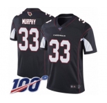 Youth Arizona Cardinals #33 Byron Murphy Black Alternate Vapor Untouchable Limited Player 100th Season Football Jersey