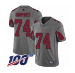 Youth Arizona Cardinals #74 D.J. Humphries Limited Silver Inverted Legend 100th Season Football Jersey