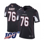 Youth Arizona Cardinals #76 Marcus Gilbert Black Alternate Vapor Untouchable Limited Player 100th Season Football Jersey