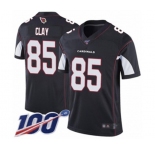 Youth Arizona Cardinals #85 Charles Clay Black Alternate Vapor Untouchable Limited Player 100th Season Football Jersey