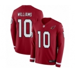 Youth Nike Arizona Cardinals #10 Chad Williams Limited Red Therma Long Sleeve NFL Jersey