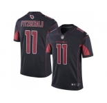 Youth Nike Arizona Cardinals #11 Larry Fitzgerald Black Stitched NFL Limited Rush Jersey