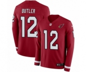 Youth Nike Arizona Cardinals #12 Brice Butler Limited Red Therma Long Sleeve NFL Jersey