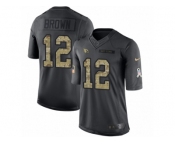 Youth Nike Arizona Cardinals #12 John Brown Limited Black 2016 Salute to Service NFL Jersey
