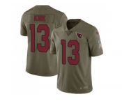 Youth Nike Arizona Cardinals #13 Christian Kirk Olive Stitched NFL Limited 2017 Salute to Service Jersey
