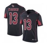 Youth Nike Arizona Cardinals #13 Kurt Warner Limited Black Rush Vapor Untouchable NFL Jersey