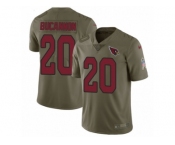 Youth Nike Arizona Cardinals #20 Deone Bucannon Limited Olive 2017 Salute to Service NFL Jersey