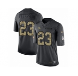 Youth Nike Arizona Cardinals #23 Adrian Peterson Limited Black 2016 Salute to Service NFL Jersey
