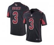 Youth Nike Arizona Cardinals #3 Josh Rosen Black Stitched NFL Limited Rush Jersey