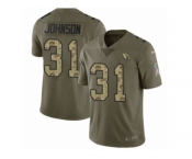 Youth Nike Arizona Cardinals #31 David Johnson Limited Olive Camo 2017 Salute to Service NFL Jersey
