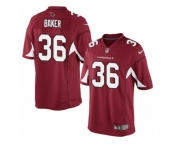 Youth Nike Arizona Cardinals #36 Budda Baker Limited Red Team Color NFL Jersey