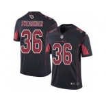 Youth Nike Arizona Cardinals #36 D. J. Swearinger Limited Black Rush NFL Jersey