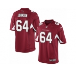 Youth Nike Arizona Cardinals #64 Dorian Johnson Limited Red Team Color NFL Jersey