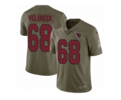Youth Nike Arizona Cardinals #68 Jared Veldheer Limited Olive 2017 Salute to Service NFL Jersey