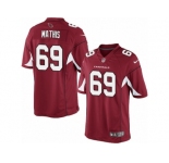 Youth Nike Arizona Cardinals #69 Evan Mathis Limited Red Team Color NFL Jersey