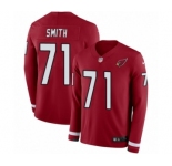 Youth Nike Arizona Cardinals #71 Andre Smith Limited Red Therma Long Sleeve NFL Jersey
