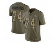 Youth Nike Arizona Cardinals #74 D.J. Humphries Limited Olive Camo 2017 Salute to Service NFL Jersey