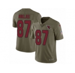 Youth Nike Arizona Cardinals #87 Troy Niklas Limited Olive 2017 Salute to Service NFL Jersey