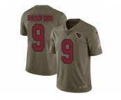 Youth Nike Arizona Cardinals #9 Sam Bradford Olive Stitched NFL Limited 2017 Salute to Service Jersey
